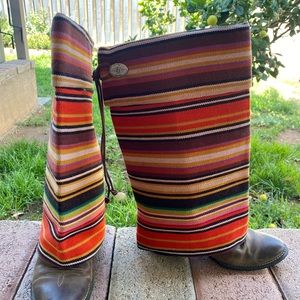 Woman’s Serape boot rugs